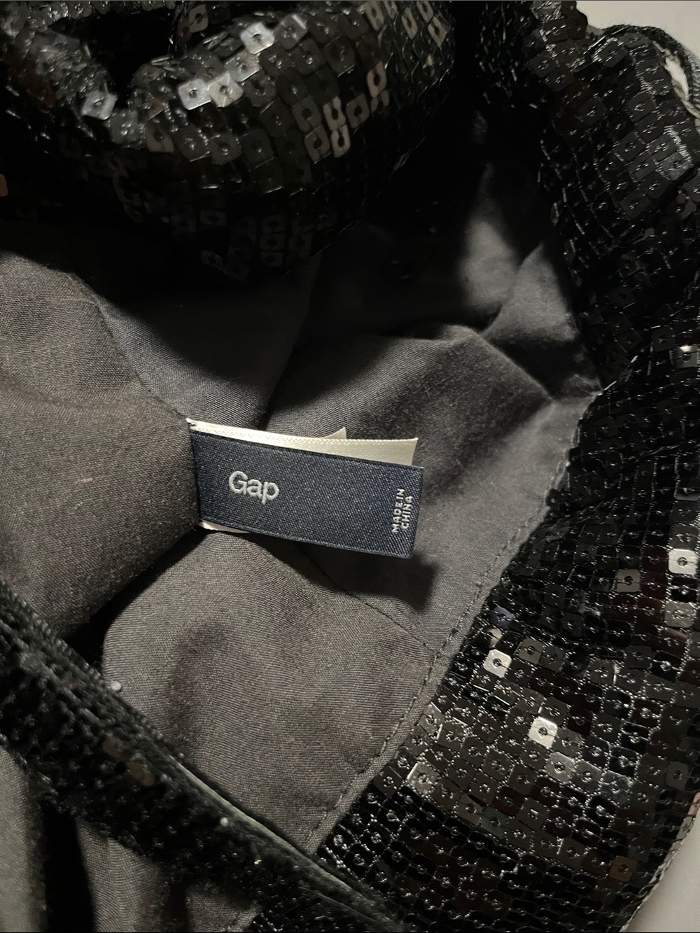 GAP Black Sequin Tote - Picture 2 of 3